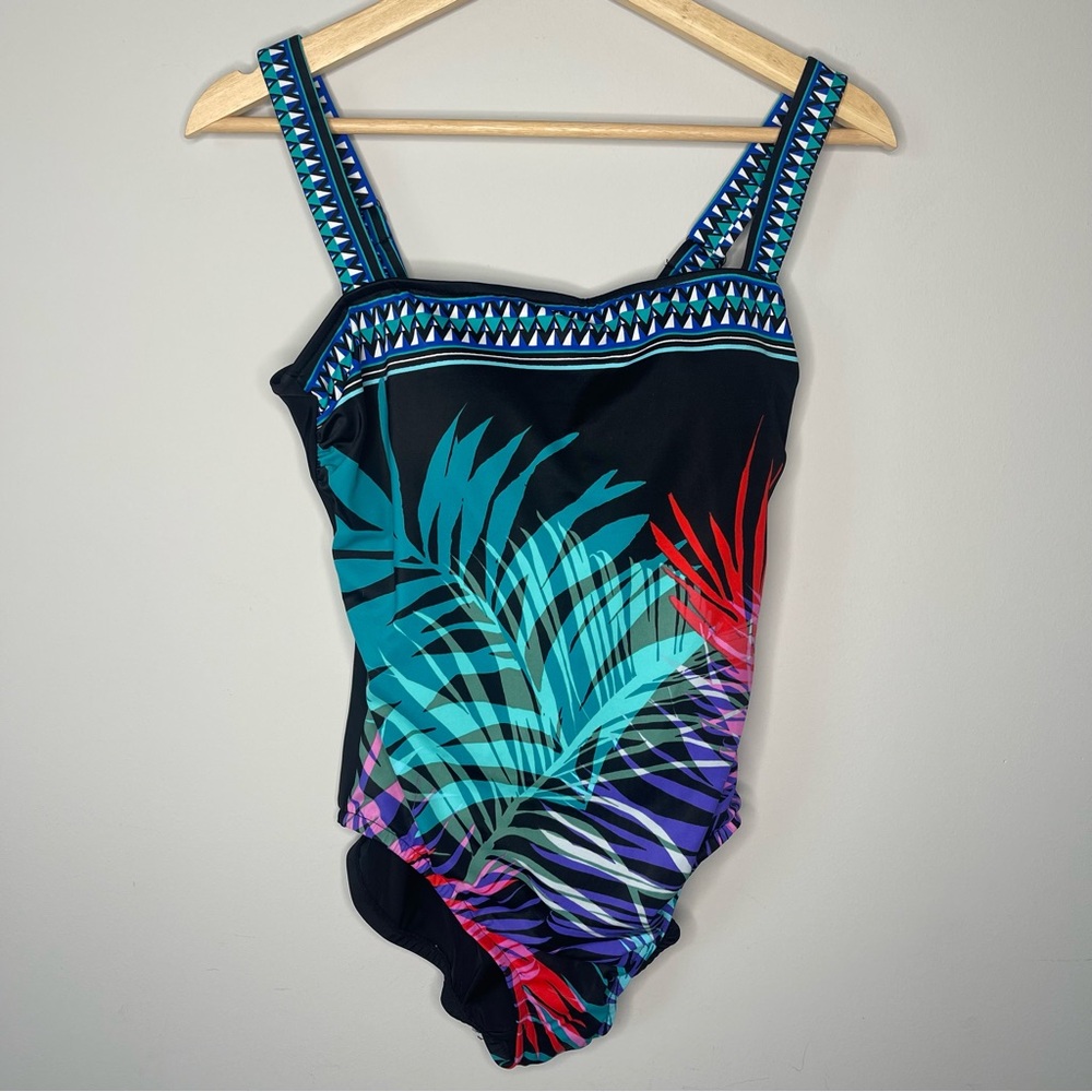 Women’s brand‎ new one piece swimsuit bathing suit aqua blue mediu